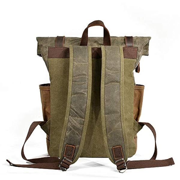 MODGE Rugzakken voor mannen Student Laptop Rugzak, Reisrugzak, Grote capaciteit mannen Batik Canvas Waterdichte Rugzak Retro Grote Middelbare School Student Bag, Reistas, Grote Capaciteit (kleur: Zwart)